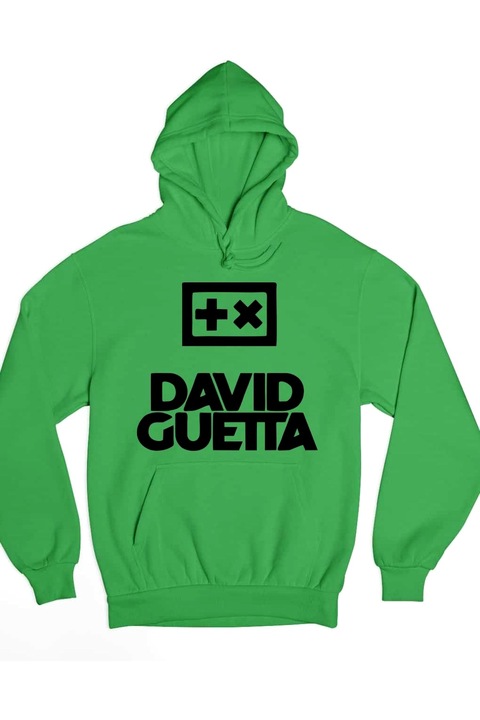 Hanorac pentru bărbați cu logo David Guetta, Verde