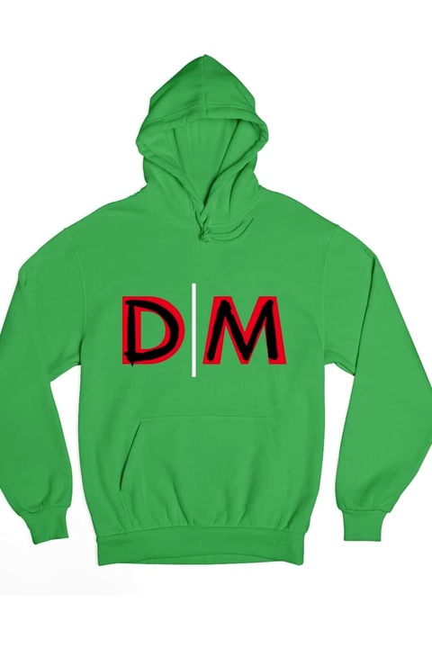 Hanorac pentru bărbați cu logo Depeche Mode DM, Verde