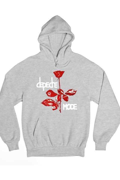 Pulover de dama Depeche Mode trandafir alb, Gri