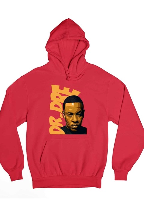 Dr. Dre cool hip-hop hanorac bărbați, Rosu
