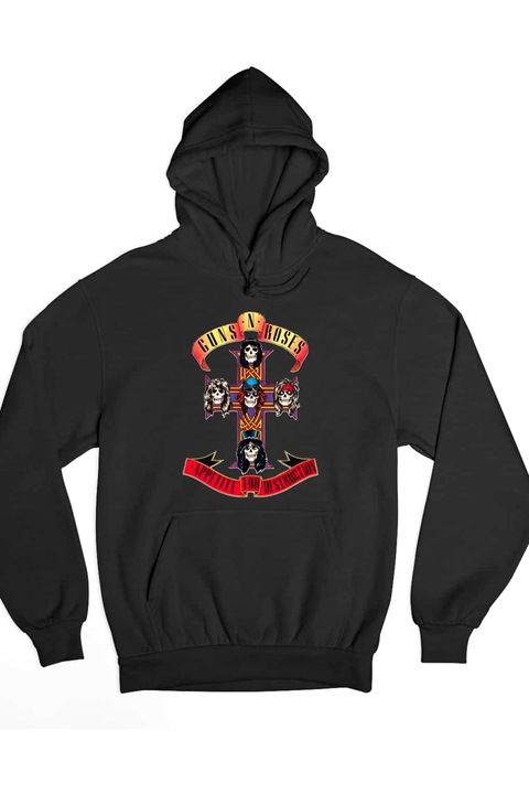 Hanorac pentru bărbați Guns N' Roses Appetite, Negru