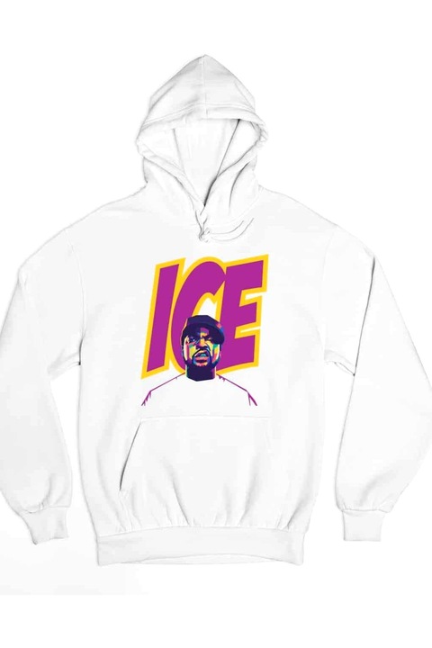 Hanorac hip-hop pentru femei Ice Cube, Alb