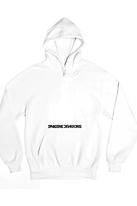 Hanorac pentru bărbați Imagine Dragons Dan, Alb