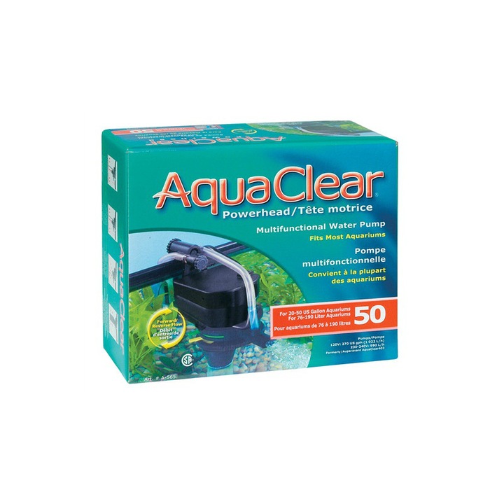 Pompa de apa Hagen AquaClear 50, 7W, pentru acvarii 76-190L, 990 l/h