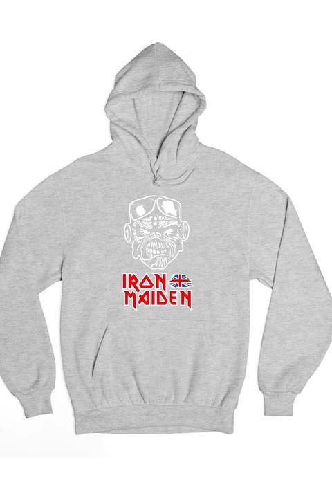 Pulover de damă Iron Maiden furios, Gri