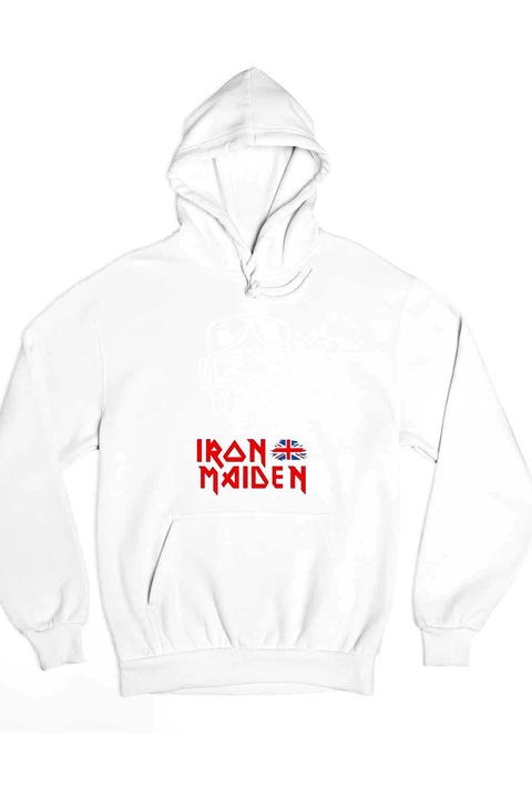 Pulover de damă Iron Maiden furios, Alb