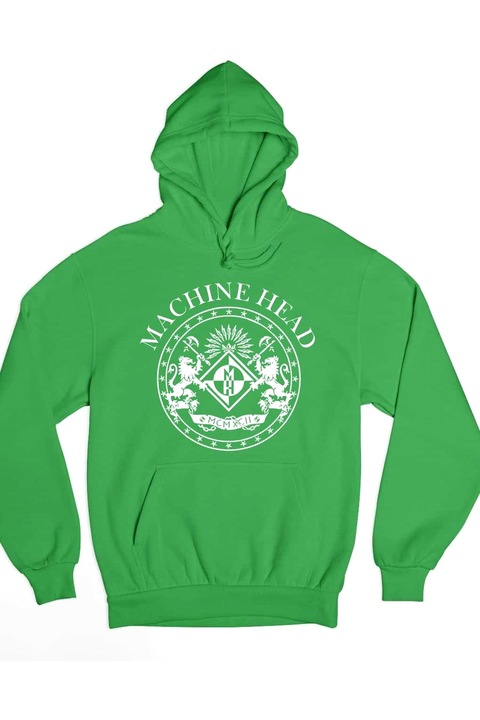 Hanorac dama Machine Head band, Verde