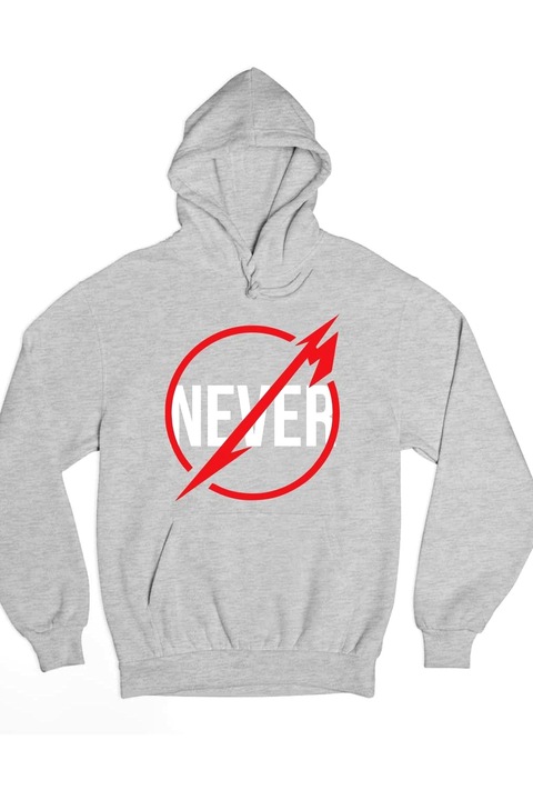 Sigla Metallica niciodată pulover de damă, Gri