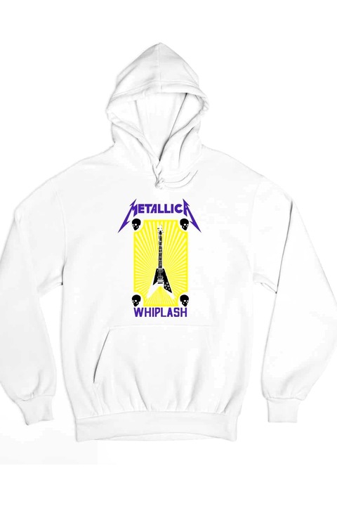 Metallica whiplash fekete női pulóver, Fehér
