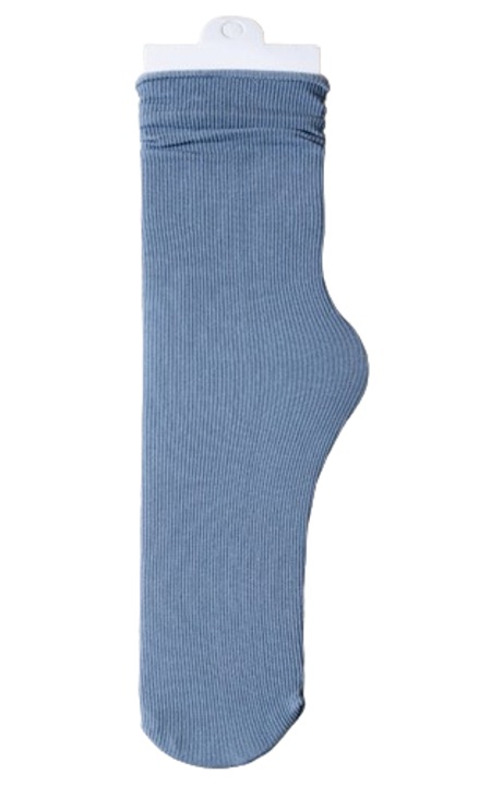 Női zokni, DaNi, pamut/nylon, kék, egy méret