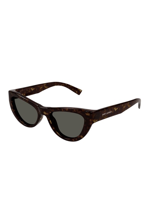 Saint Laurent, Слънчеви очила Cat-Eye, Оранжев, Тъмно кафява, 53-19-145