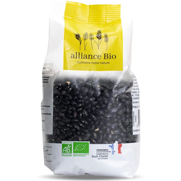 Fasole BIO neagra Alliance Bio 500g
