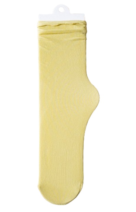 Női zokni, DaNi, Pamut/Nylon, Sárga, Egy méret