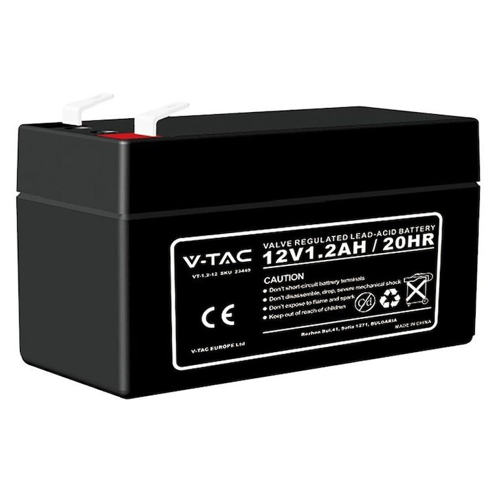 Acumulator gel 12 V, 1.2 Ah, dimensiune 97 x 43 x 52 mm