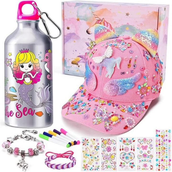 Kit de creatie pentru fete, 16 piese, model Sirena, VAMEI