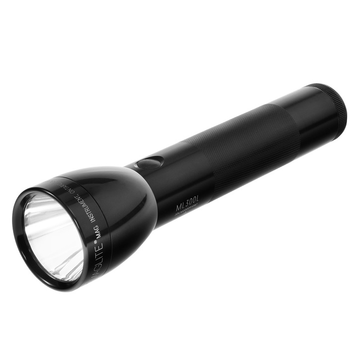 Фенер, Maglite, ML300L, LED, 487 лумена, устойчив на атмосферни влияния, черен, 232 mm