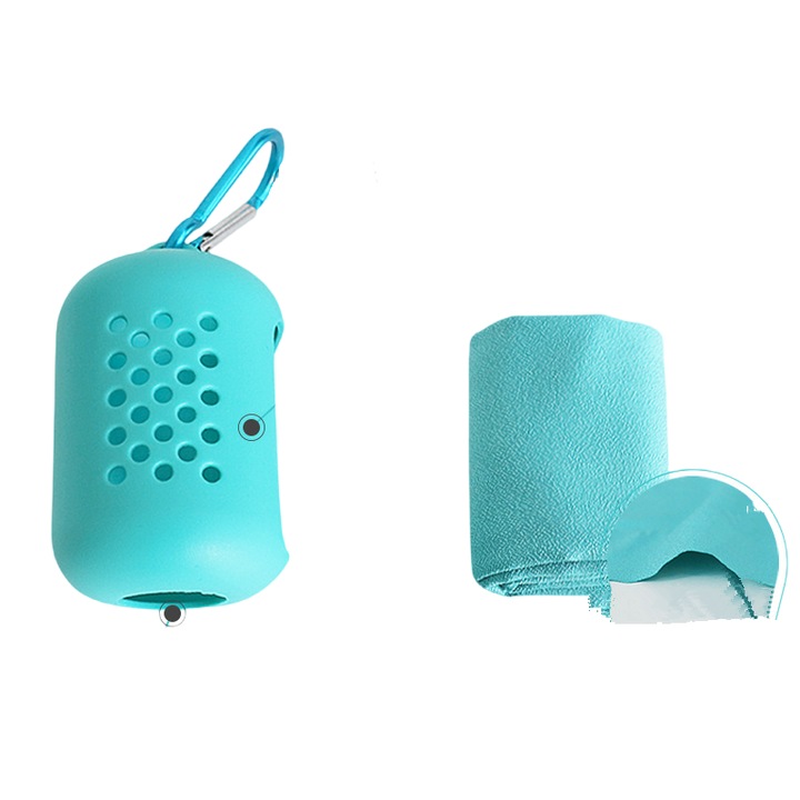 Prosop sportiv cu uscare rapida, potrivit pentru fitness alergare drumetii activitati in aer liber picnic picnic camping transpiratie rece uscare rapida prosop usor de transportat