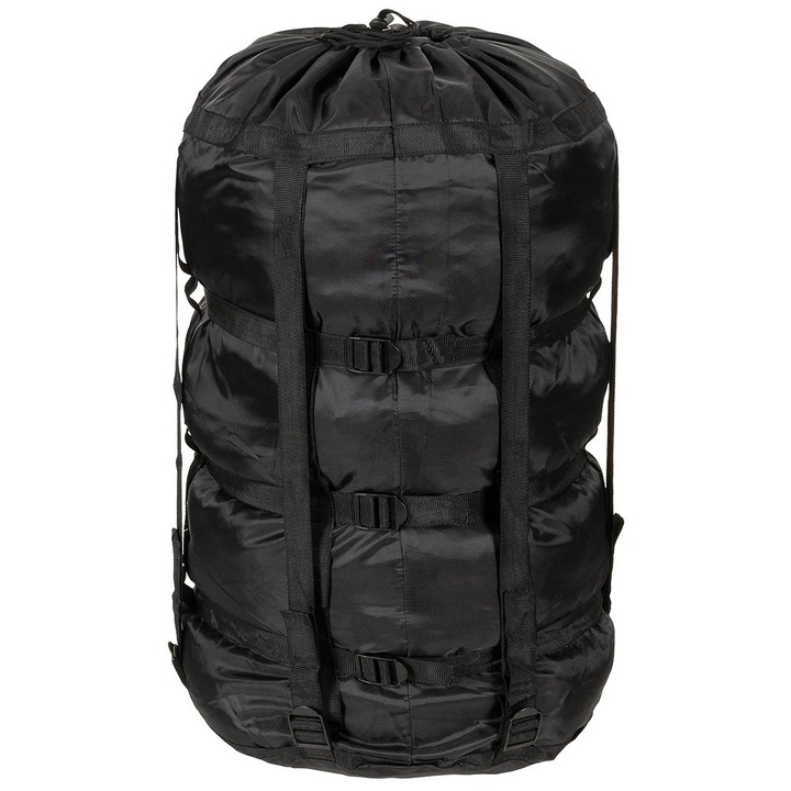 Rucsac pentru sac de dormit MFH, nailon, negru, 31x70cm