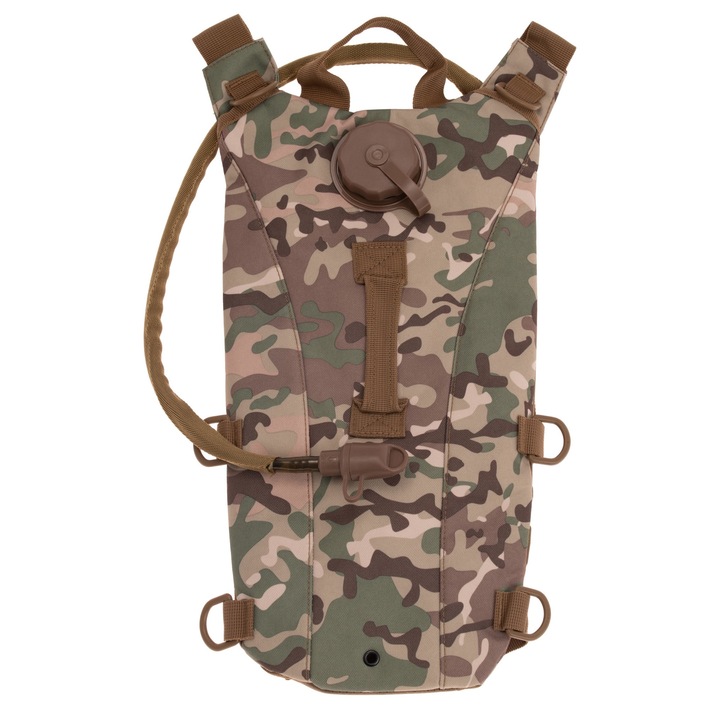 Hidratáló hátizsák Extreme 25 L, MFH, poliészter, 22 x 45 x 2,5 cm, terepszínű