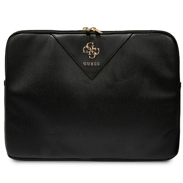 Husa laptop, Guess, Piele ecologica, 26x34x2.5cm, Negru