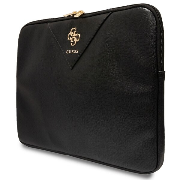 Husa laptop, Guess, Piele ecologica, 26x34x2.5cm, Negru