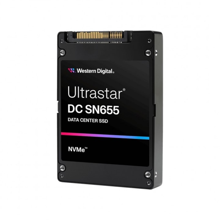 SSD Western Digital Ultrastar SN655, 7.68TB, PCI Express 4.0, 6800MB/s, 3D NAND TLC, 100.4x69.8x15mm