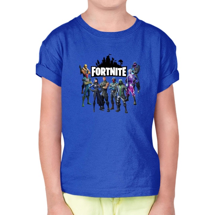 Fortnite Battle Royal OPT Battle Royal Fortnite 1. évad gyerek póló, Királykék