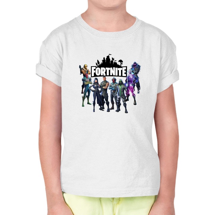 Fortnite Battle Royal OPT Battle Royal Fortnite 1. évad gyerek póló, Fehér
