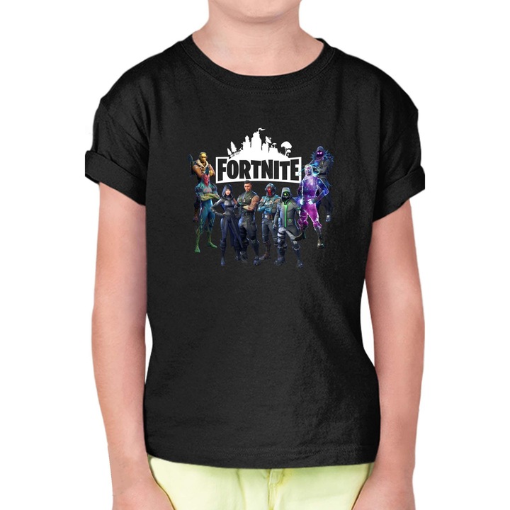 Fortnite Battle Royal OPT Battle Royal Fortnite 1. évad gyerek póló, Fekete