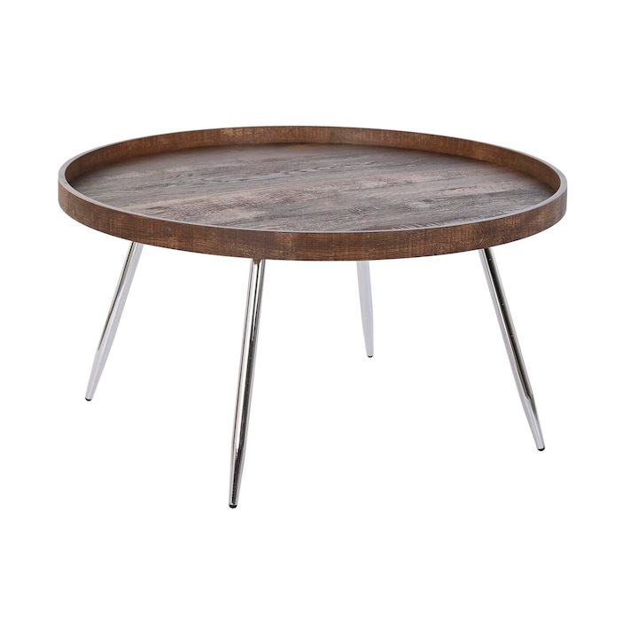 Помощна маса DKD Home Decor, MDF, Стомана, 78 x 78 x 41,5 cm