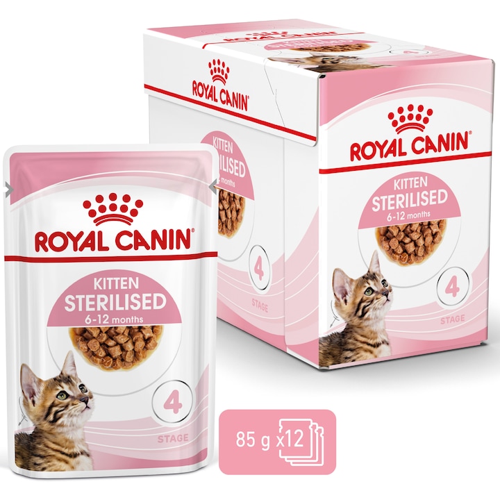 ΠΠΎΠΊΡΠ° Ρ
ΡΠ°Π½Π° Π·Π° ΠΊΠΎΡΠΊΠΈ Royal Canin Kitten Sterilised, 12 x 85Π³Ρ