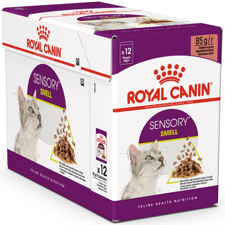 Hrana umeda pentru pisici Royal Canin, Sensory Smell, pentru stimularea mirosului, in sos, 85g