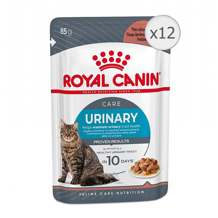 Hrana umeda pentru pisici,Royal Canin, Urinary Care, in aspic, 12 x 85g