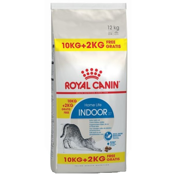 Royal Canin ΡΡΡ
Π° Ρ
ΡΠ°Π½Π° Π·Π° ΠΊΠΎΡΠΊΠΈ, Indoor 27, 10 ΠΊΠ³ + 2 ΠΊΠ³