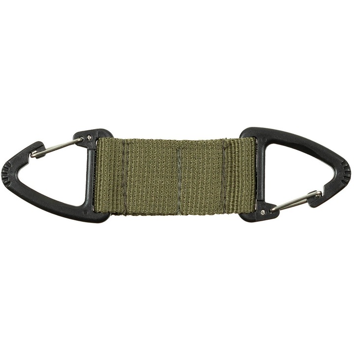 Suport universal MFH, poliester 3 straturi, carabiniere ABS, 120mm, kaki
