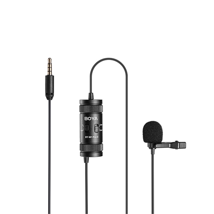 Микрофон брошка BOYA BY-M1 PRO II, 3.5mm жак