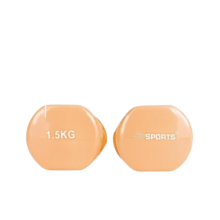 Set gantere, 2 bucati x 1, 5 kg, portocaliu, ScSports