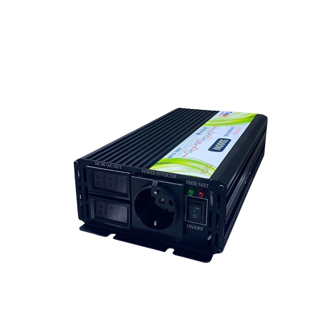 Invertor 3000W 24V – 220 V auto si panouri solare SINUS PUR, unda pura ...