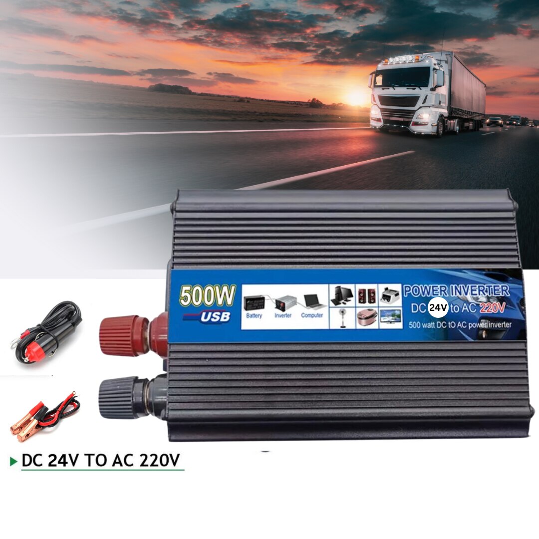Инвертор 24v 220v 500w модифицирана вълна, 1 AC изход Защита от късо ...