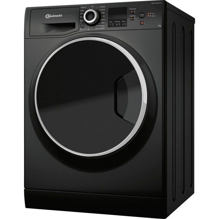 Masina De Spalat Rufe Frontala Bauknecht WMBB814, Clasa A, 8 Kg, 1400 Rpm, Negru