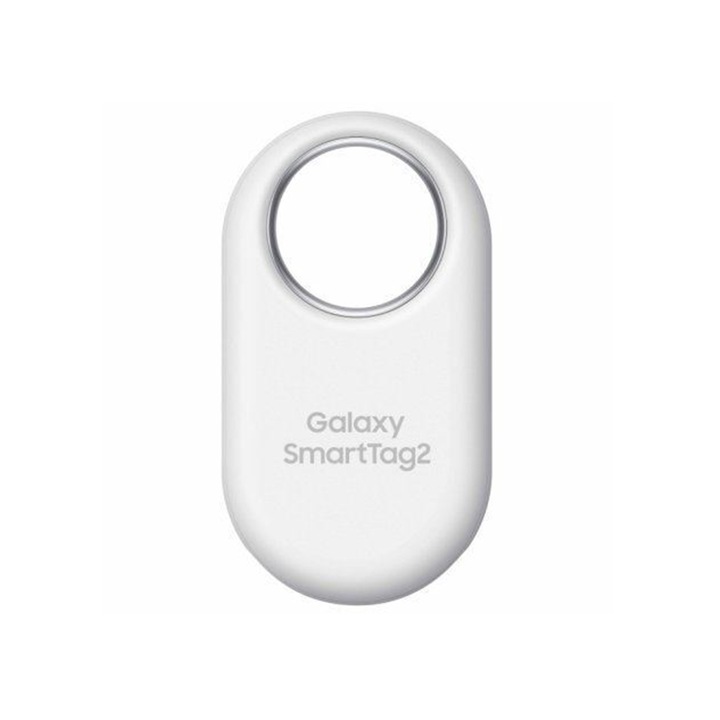 Samsung Galaxy SmartTag 2, Bluetooth 5.3 csatlakozás, elveszett eszköz, akkumulátor élettartama akár 500 nap, IP67, fehér