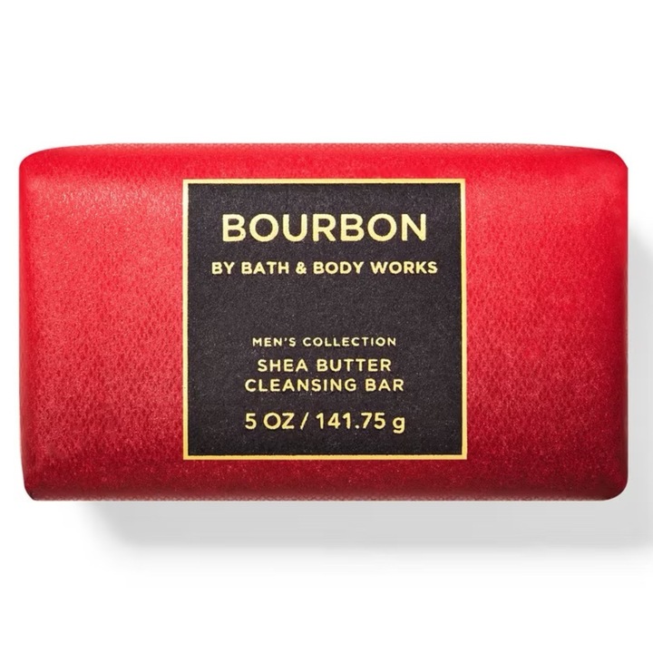 Sapun solid pentru barbati Bourbon, 141.75 g, Bath & Body Works (un amestec de piper alb, chihlimbar inchis si arome de stejar Kentucky)