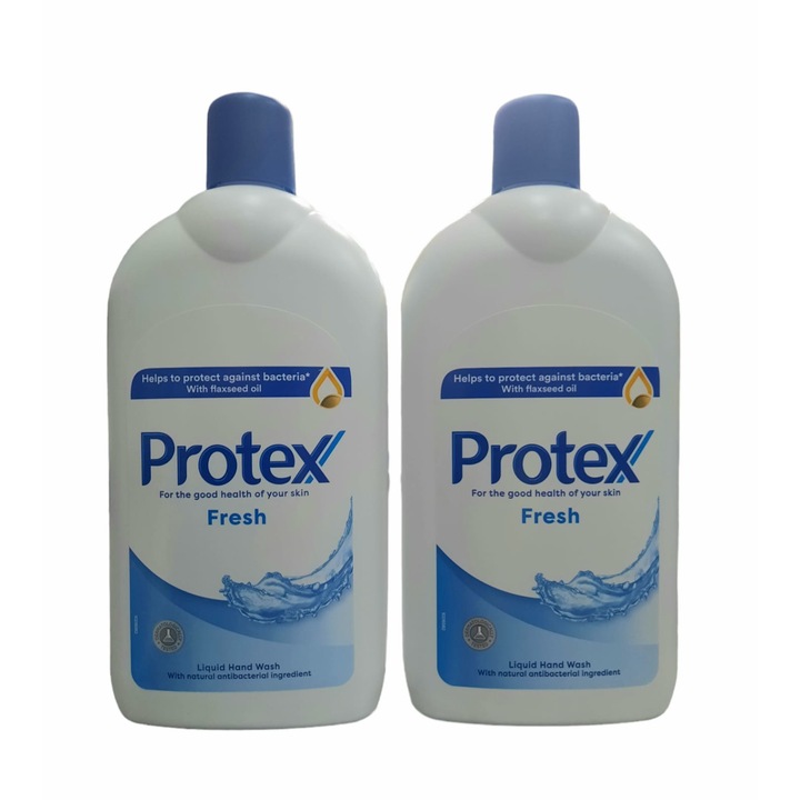 Комплект от 2 течни сапуна Reserve Protex Fresh с естествена антибактериална съставка, 700 ml