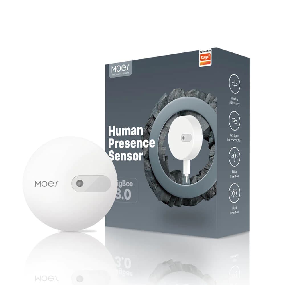 Detector de miscare cu microunde, senzor de prezenta, Zigbee 3.0, app ...