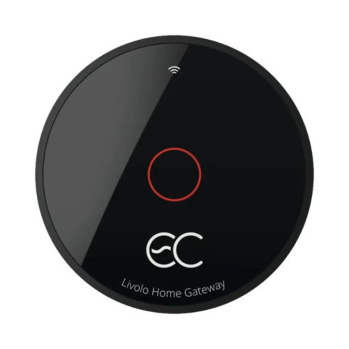 Smart Command Center Zigbee 3.0 Gateway Livolo, App Control & Wifi Black, beleértve Adapter
