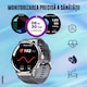Ceas smartwatch barbati LUMAUDiO®️ Zentime, Meniu Limba Romana, Autonomie 10 zile, apel Bluetooth 5.3, Notificari/Sms/Social Media, ecran Amoled 49mm, Rezistenta la apa IPX68, monitorizare sport si a sanatatii, folie protectie, 2 curele, Universal, Negru