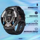 Ceas smartwatch barbati LUMAUDiO®️ Zentime, Meniu Limba Romana, Autonomie 10 zile, apel Bluetooth 5.3, Notificari/Sms/Social Media, ecran Amoled 49mm, Rezistenta la apa IPX68, monitorizare sport si a sanatatii, folie protectie, 2 curele, Universal, Negru