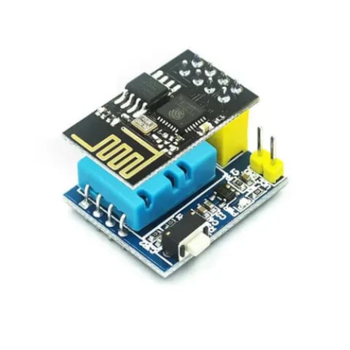 Modul pentru masurarea temperaturii cu senzor DHT11 si transmisie WIFI cu ESP01S