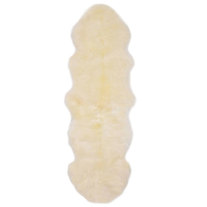 vidaXL fehér báránybőr szőnyeg 60 x 180 cm 1.9 kg