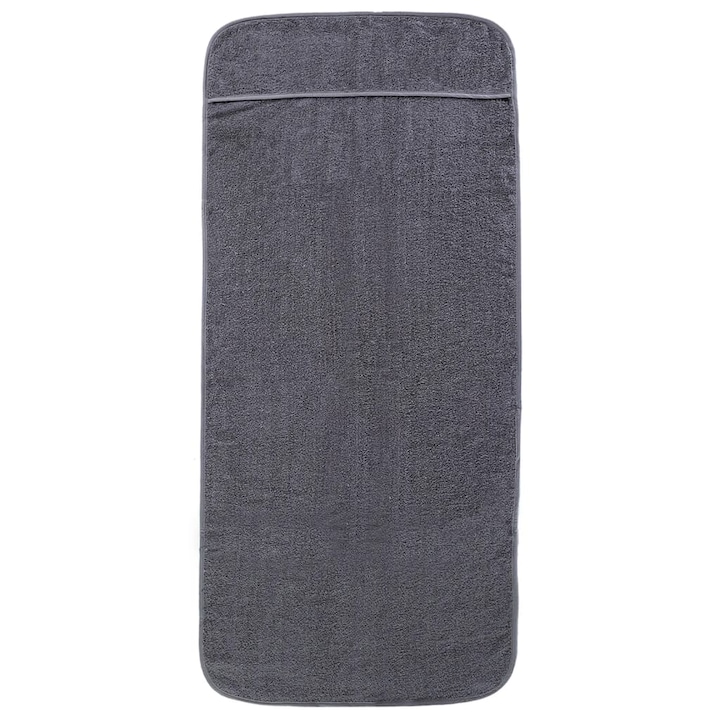 Комплект от 6 плажни кърпи Zakito Europe, абсорбиращи и лесни за почистване, антрацит, 60x135 см